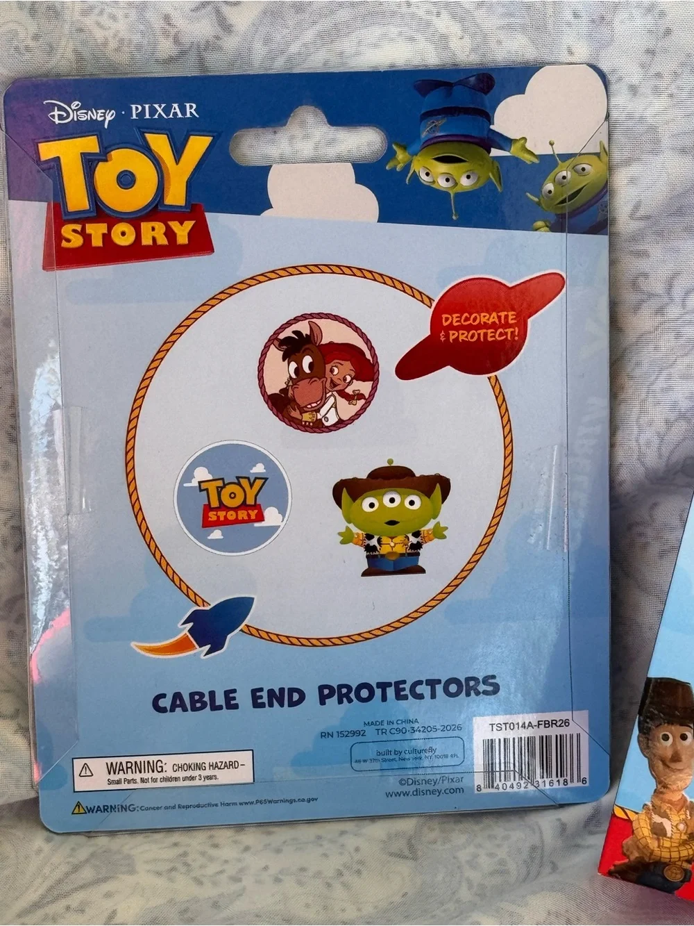 Toy Story Jessie Wireless Mouse and Cable Protectors - White/Blue